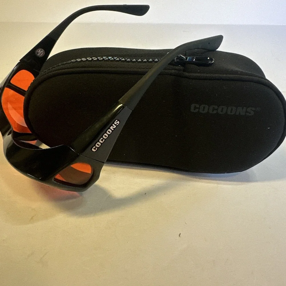 Sun Glasses Black Cocoons polarized  Flex2Fit  Amber Lenses Sunglasses